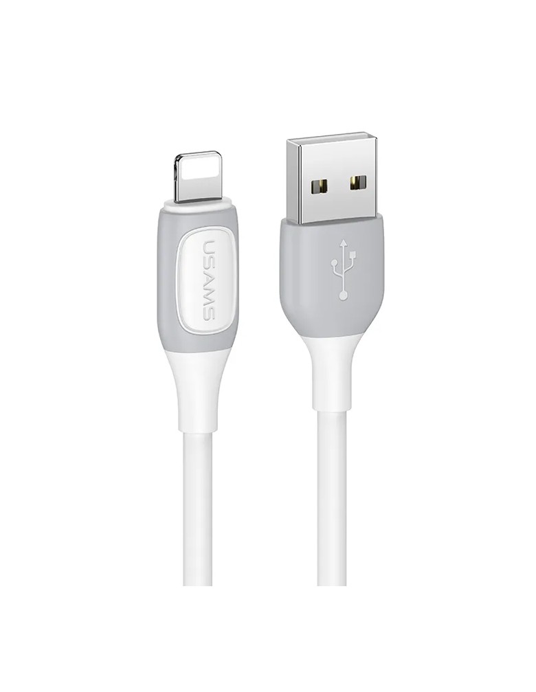 USAMS καλώδιο Lightning σε USB US-SJ595, 12W, 1m, λευκό