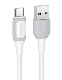 USAMS καλώδιο USB-C σε USB US-SJ596, 15W, 1m, λευκό