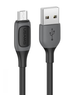 USAMS καλώδιο Micro USB σε USB US-SJ597, 10W, 1m, μαύρο