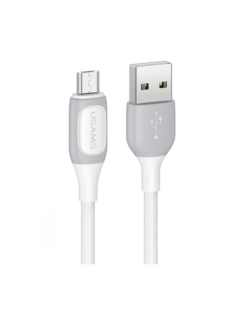 USAMS καλώδιο Micro USB σε USB US-SJ597, 10W, 1m, λευκό