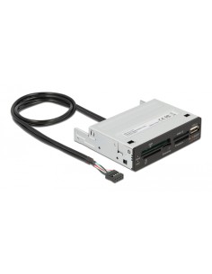 DELOCK USB 9-pin card reader 91708, CF/SD/XD/MS/Micro...