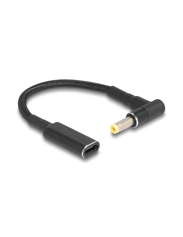 POWERTECH καλώδιο τροφοδοσίας CAB-UC073, USB-C σε HP 4.8x1.7mm, μαύρο