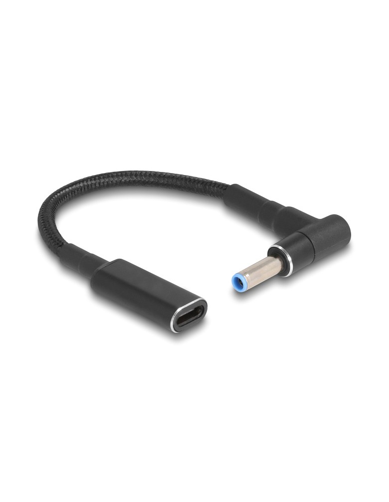 POWERTECH καλώδιο τροφοδοσίας CAB-UC075, USB-C σε HP 4.5x3.0mm, μαύρο