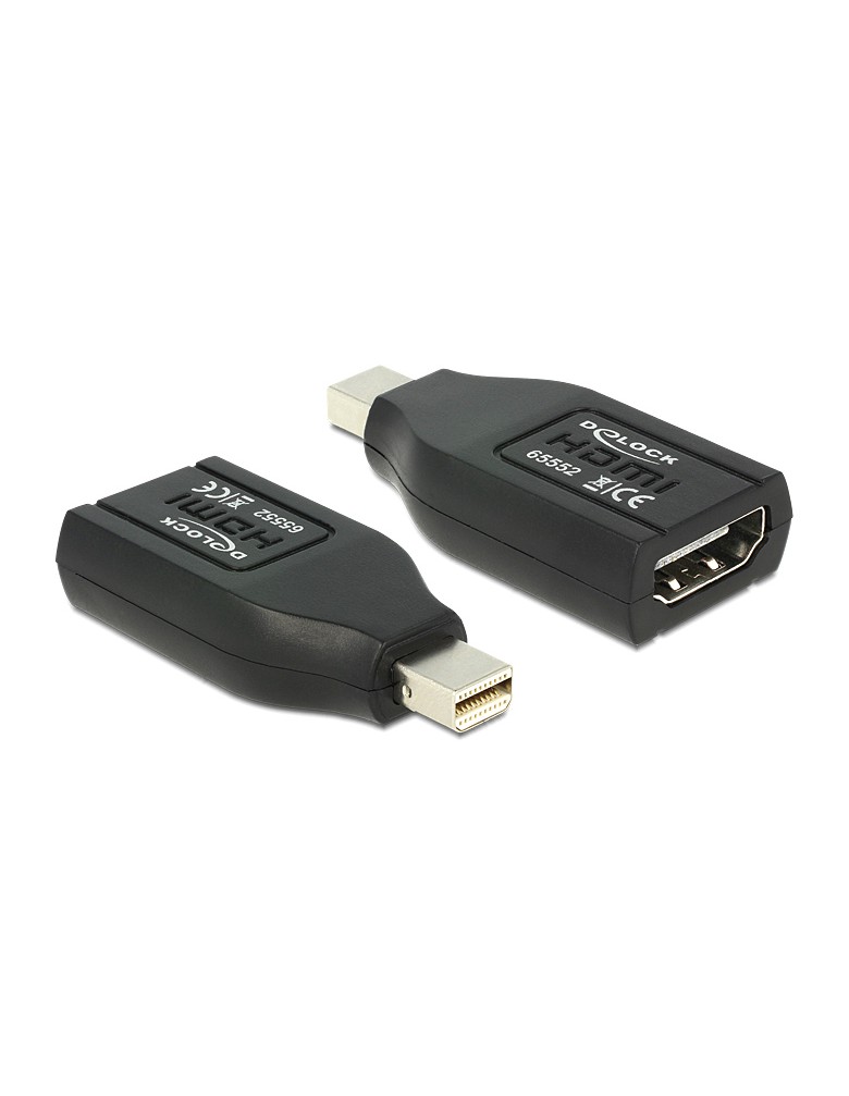 DELOCK αντάπτορας DisplayPort mini σε HDMI 65552, 1080p, μαύρος