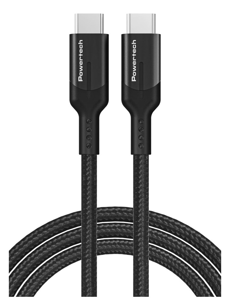 POWERTECH καλώδιο USB-C PTR-0139, PD 240W, 40Gbps, copper, 1m, μαύρο