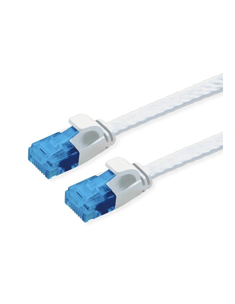 POWERTECH καλώδιο δικτύου CAB-N330, flat, Cat 6a U/UTP, 25cm, λευκό