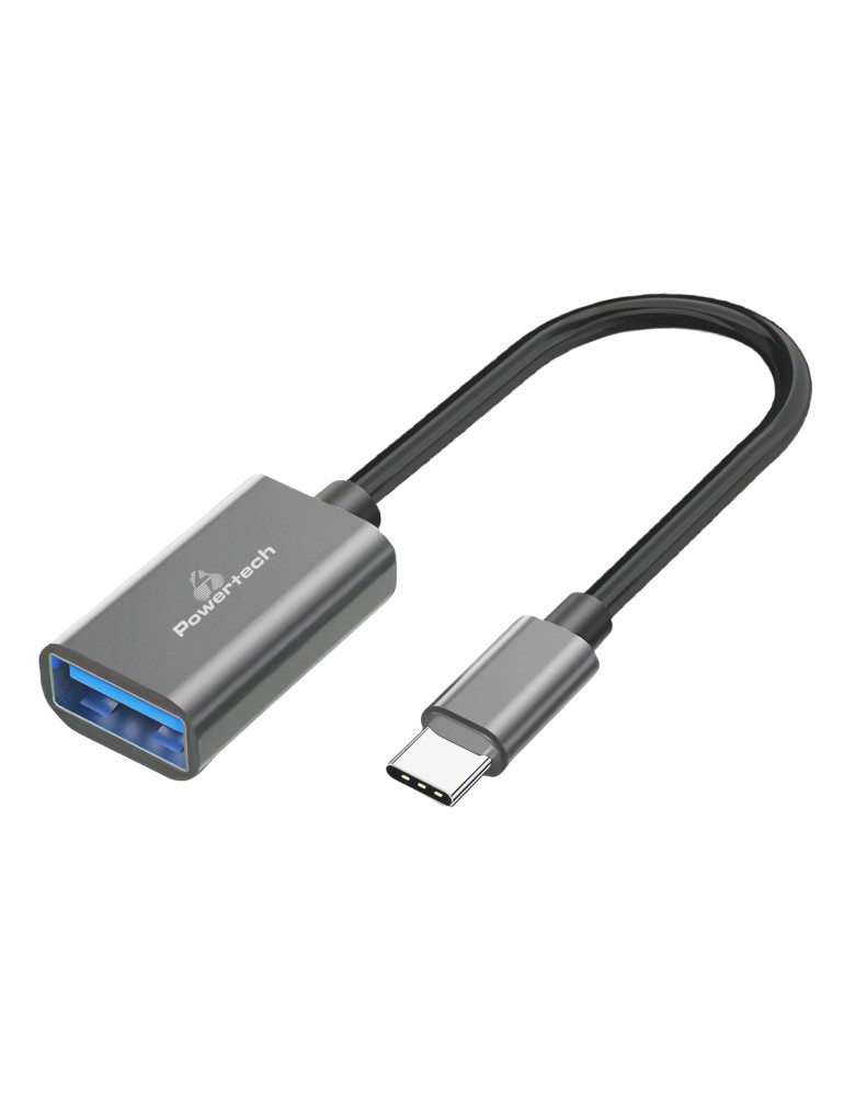 POWERTECH αντάπτορας USB-C σε USB 3.0 PTR-0146, 10 Gbps, γκρι