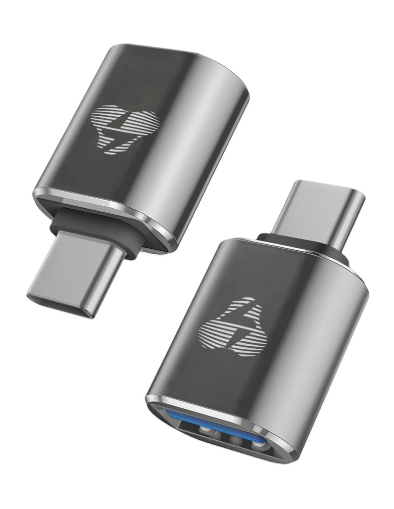 POWERTECH αντάπτορας USB-C σε USB 3.0 PTR-0148, 10 Gbps, 60W, γκρι