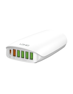 LDNIO σταθμός φόρτισης A6573C, USB-C/5x USB, 65W, PD/QC,...