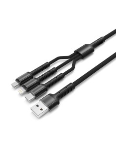 LDNIO καλώδιο USB σε USB-C/Lightning/Micro USB LC93,...