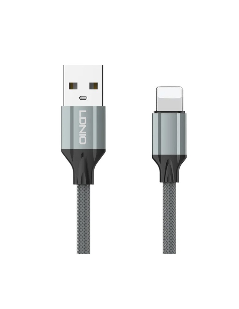 LDNIO καλώδιο Lightning σε USB LS441, 12W, 1m, γκρι