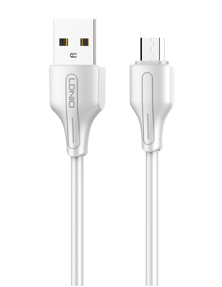 LDNIO καλώδιο Micro USB σε USB LS540, 12W, 20cm, λευκό