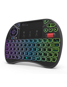 RIITEK ασύρματο πληκτρολόγιο Mini X8 με touchpad, RGB...