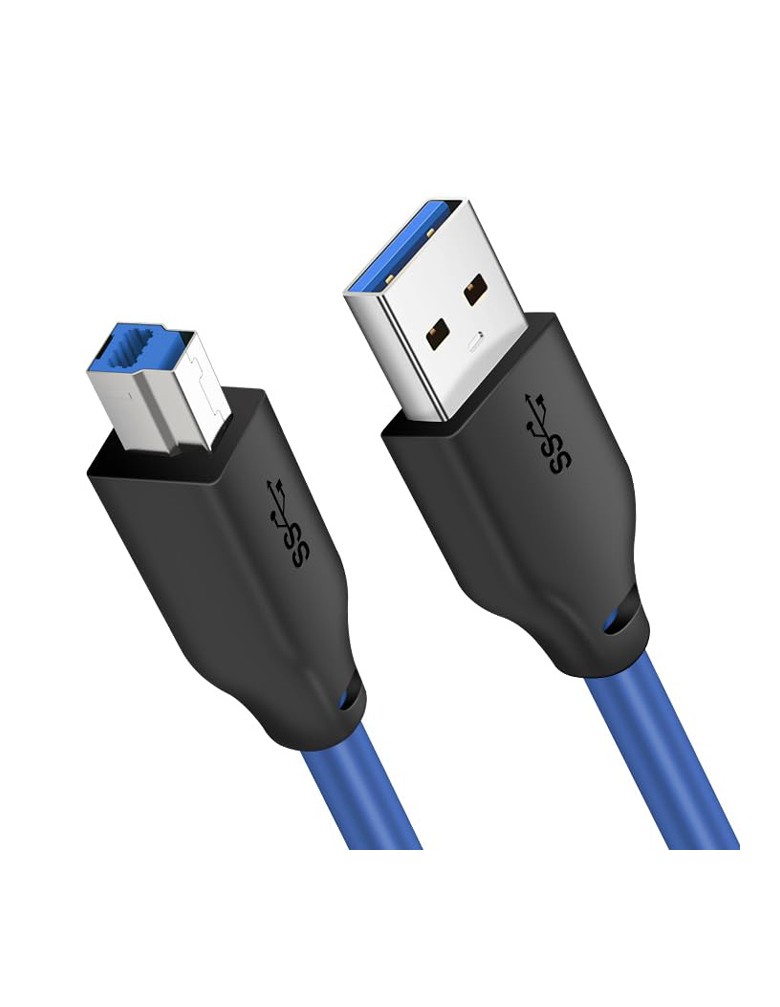 CABLETIME καλώδιο USB σε USB Type B CT-C160-U3-AMBM, 5Gbps, 1m, μπλε