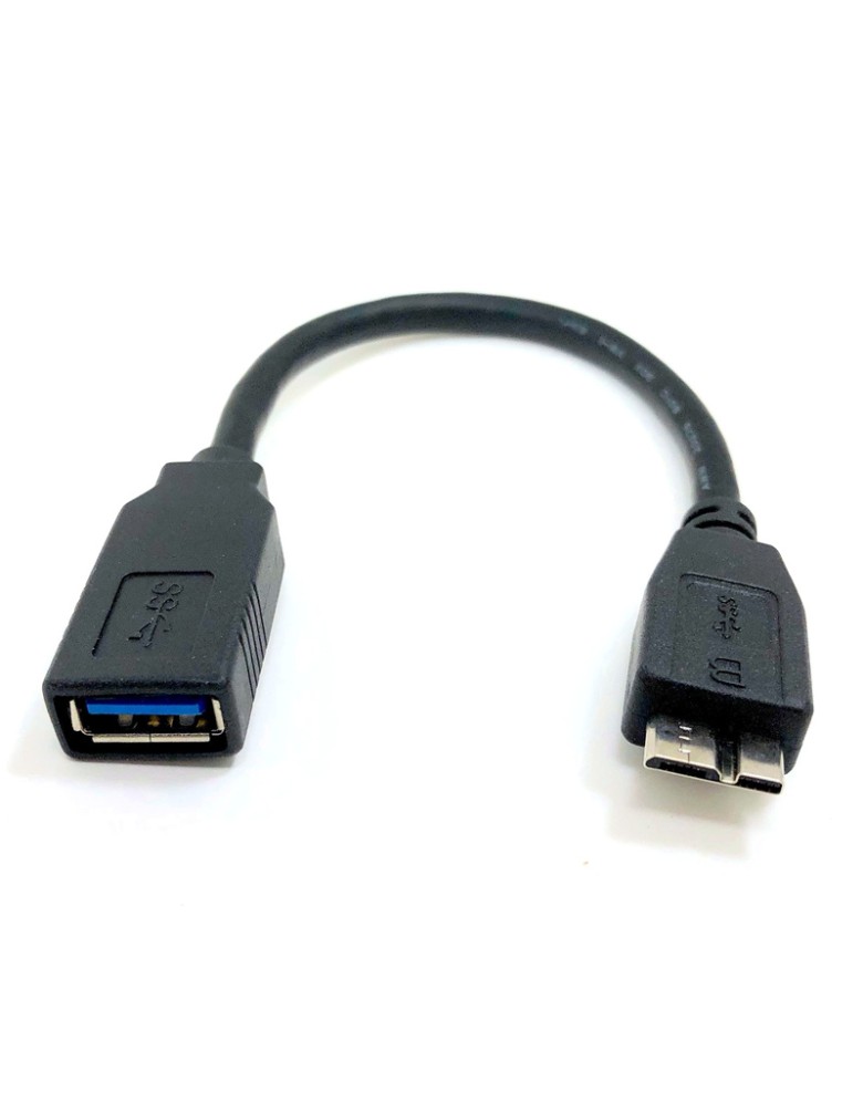 POWERTECH αντάπτορας USB σε Micro B USB CAB-U155, 5Gbps, 0.3m, μαύρος