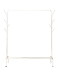 Κρεμάστρα δαπέδου HUH-0127, μεταλλική, 110x40x150cm, λευκή
