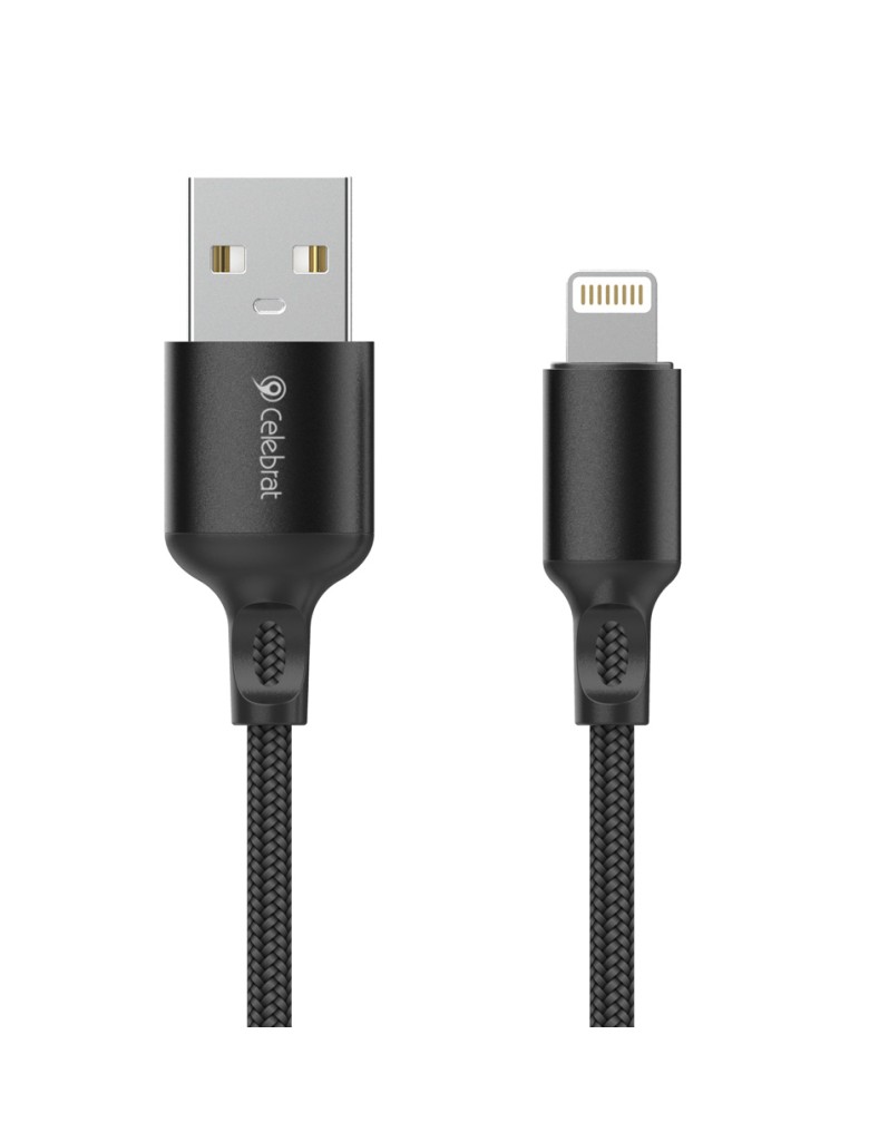 CELEBRAT καλώδιο Lightning σε USB CB-32, 12W, 1m, μαύρο