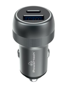 POWERTECH φορτιστής αυτοκινήτου PT-1148, USB & USB-C, 89W...