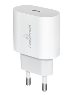 POWERTECH φορτιστής τοίχου PT-1150, USB-C, 12W, λευκός