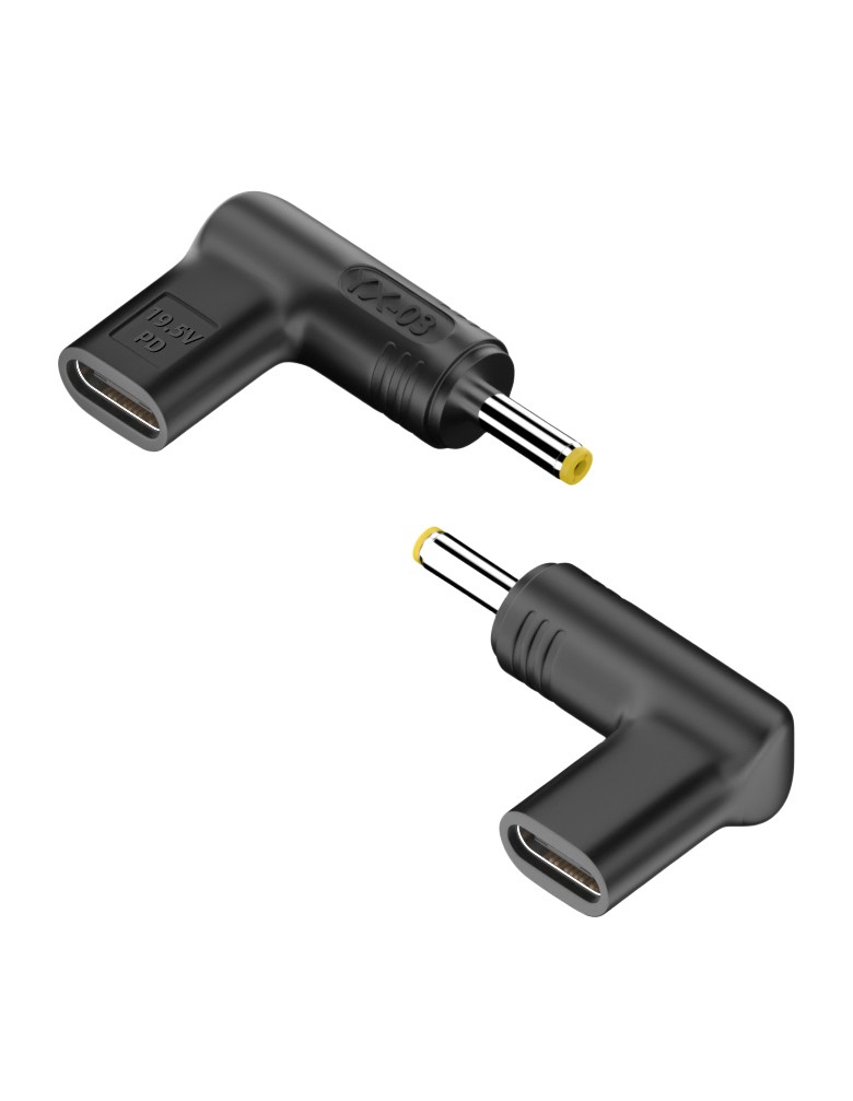 POWERTECH αντάπτορας τροφοδοσίας YX-03, USB-C σε HP 4x1.7mm, μαύρος