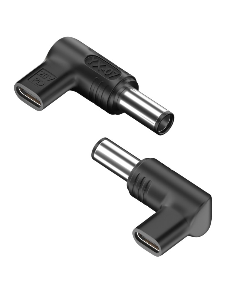 POWERTECH αντάπτορας τροφοδοσίας YX-07, USB-C σε HP 7.4x5mm, μαύρος