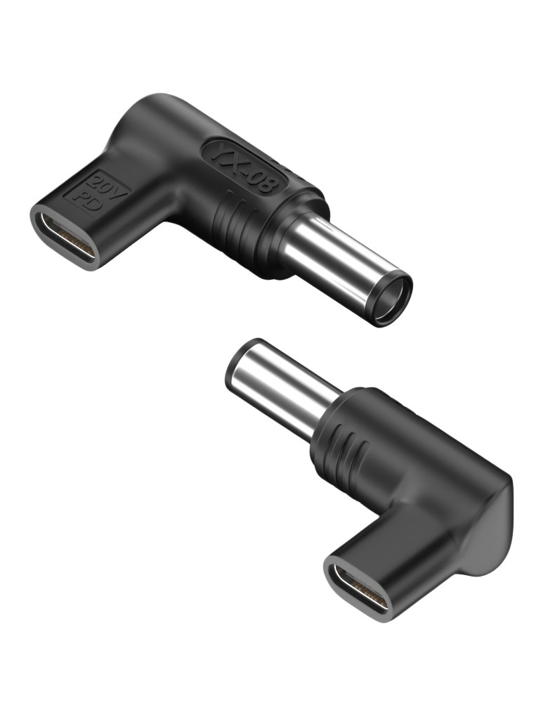 POWERTECH αντάπτορας τροφοδοσίας YX-08, USB-C σε Dell 7.4x5mm, μαύρος