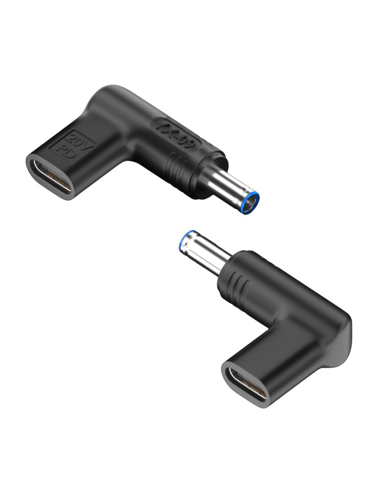 POWERTECH αντάπτορας τροφοδοσίας YX-09, USB-C σε HP 4.5x3mm, μαύρος