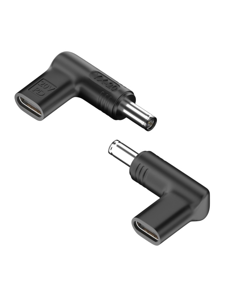 POWERTECH αντάπτορας τροφοδοσίας YX-20, USB-C σε Asus 6x3.7mm, μαύρος