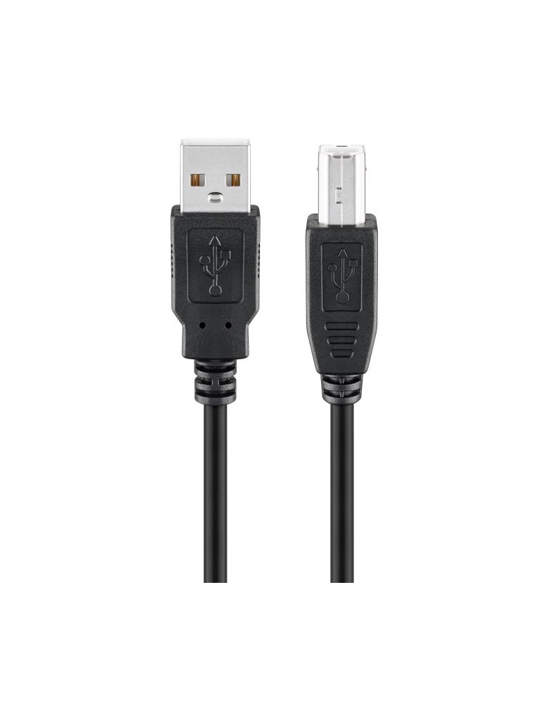 GOOBAY καλώδιο USB σε USB Type B 95129, 0.25m, 480Mbps, μαύρο