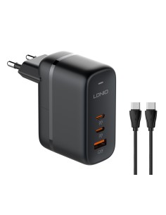 LDNIO φορτιστής τοίχου Q366 με καλώδιο, USB/2x USB-C,...