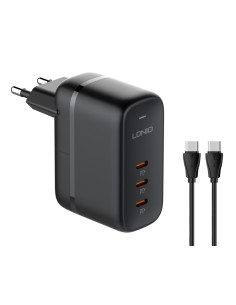 LDNIO φορτιστής τοίχου Q367 με καλώδιο USB-C, 3x USB-C,...