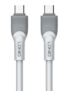 LDNIO καλώδιο USB-C σε USB-C LC601C, 100W PD, 1m, γκρι