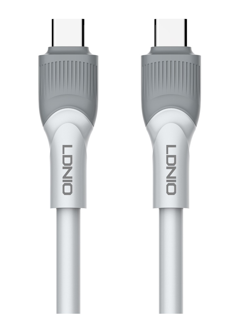 LDNIO καλώδιο USB-C σε USB-C LC601C, 100W PD, 1m, γκρι