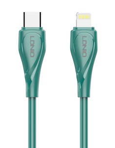 LDNIO καλώδιο Lightning σε USB-C LC611I, 30W PD, 1m, πράσινο