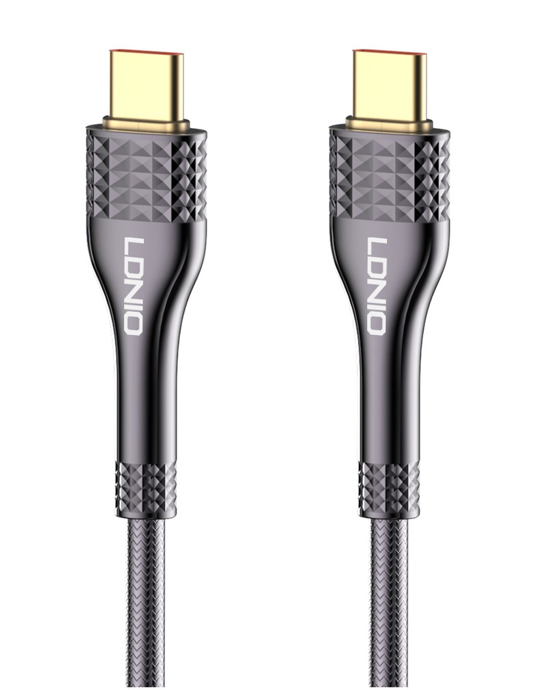 LDNIO καλώδιο USB-C σε USB-C LC651C, 65W, 1m, γκρι