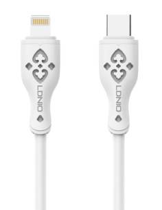 LDNIO καλώδιο Lightning σε USB-C LC812I, 30W PD, 2m, λευκό