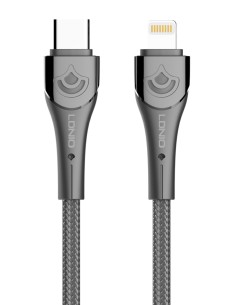 LDNIO καλώδιο Lightning σε USB-C LC861I, 30W PD, 1m, γκρι