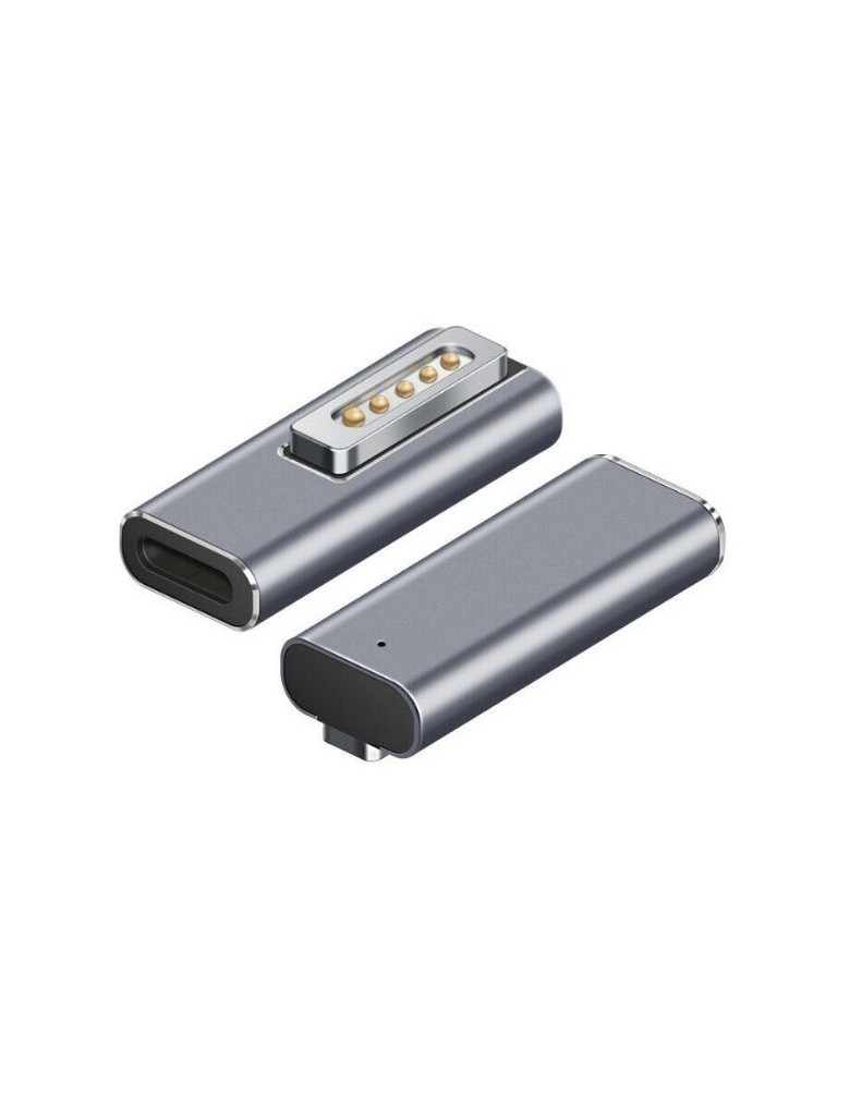 POWERTECH αντάπτορας τροφοδοσίας YX-MS2, USB-C σε Magsafe 2, ασημί