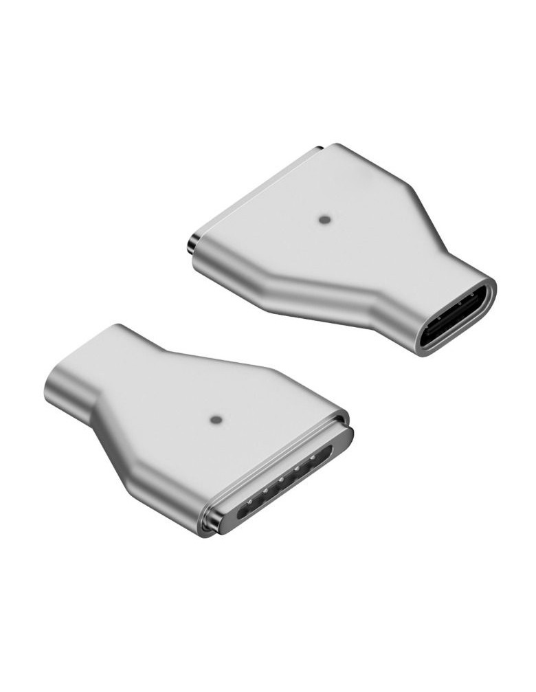 POWERTECH αντάπτορας τροφοδοσίας YX-MS3, USB-C σε Magsafe 3, ασημί