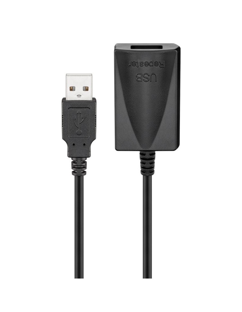 GOOBAY καλώδιο προέκτασης USB 95439, active, 480Mbps, 5m, μαύρο