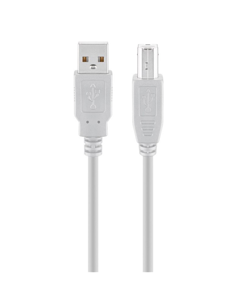 GOOBAY καλώδιο USB σε USB Type B 68712, 1.8m, 480Mbps, γκρι