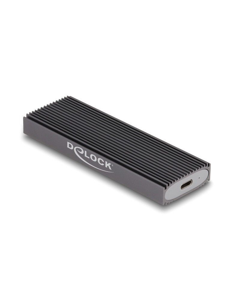 DELOCK θήκη για M.2 NVMe PCIe/SATA SSD 42019, tool free, 10Gbps, μαύρη