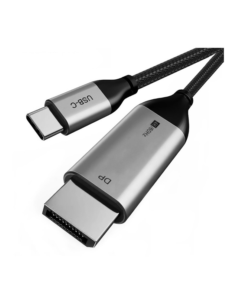 CABLETIME καλώδιο USB-C σε DisplayPort CT-CMDP2, 4K/30Hz, 1.2m, μαύρο