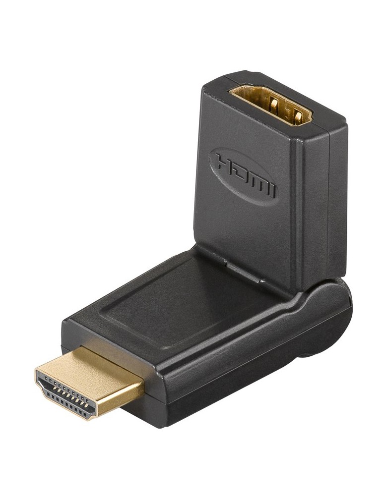 GOOBAY αντάπτορας HDMI 51721, 180° περιστρεφόμενος, 4K/60Hz, μαύρος