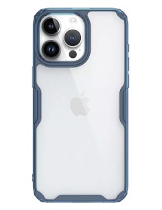 NILLKIN θήκη Nature Pro για iPhone 15 Pro, διάφανη-μπλε