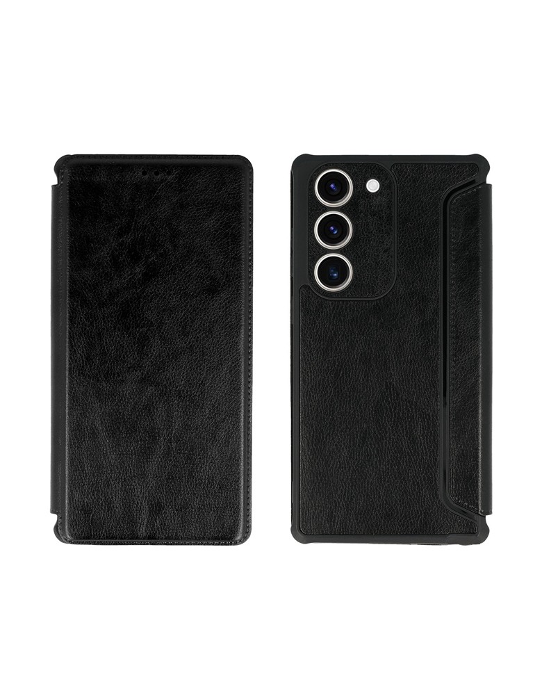 POWERTECH θήκη Razor Leather MOB-1913 για Samsung Galaxy S23 Plus, μαύρη