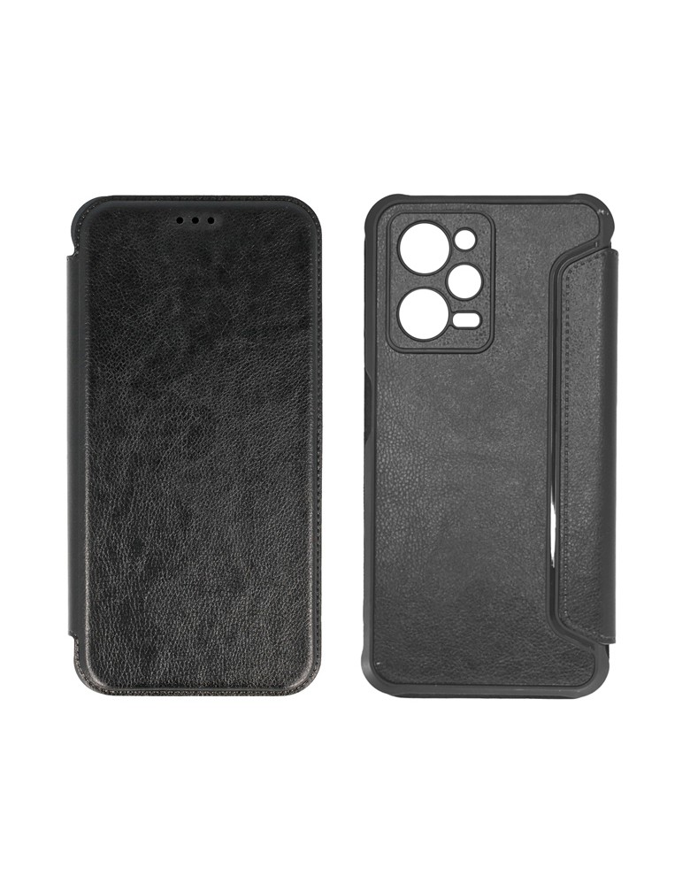 POWERTECH θήκη Razor Leather MOB-1914, Xiaomi Note 12 Pro/X5 Pro, μαύρη