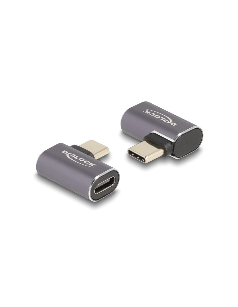 DELOCK αντάπτορας USB-C 60047, αρσενικό σε θηλυκό, 100W, 40Gbps, γκρι