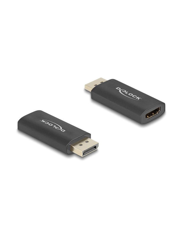 DELOCK αντάπτορας DisplayPort σε HDMI 61055, 8K/60Hz HDR, Active, μαύρος