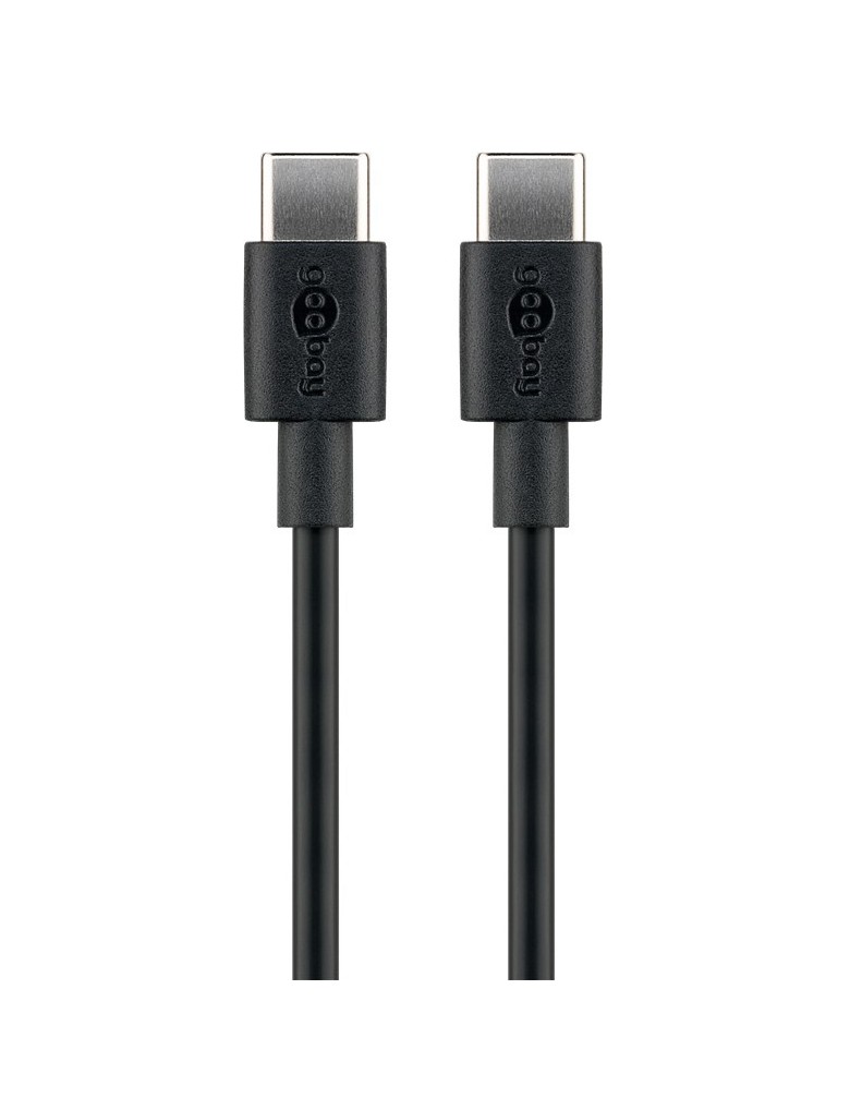 GOOBAY καλώδιο USB-C 66318, 60W, 480Mbps, 1m, μαύρο